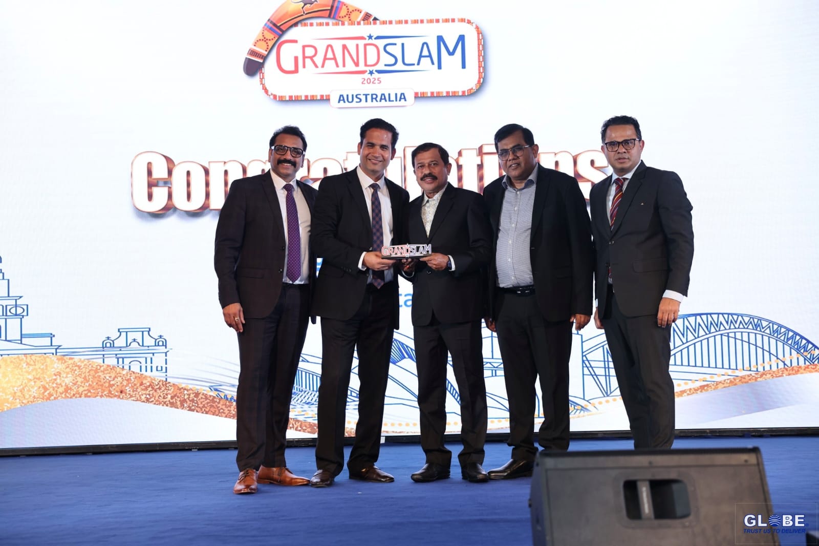 Sougata Haldar receiving Grand Slam 2025 recognition, Australia